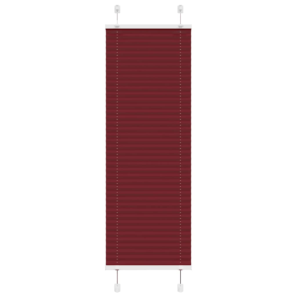 vidaXL Jaluzea plisată Bordeaux Roșu 45x150 cm Lățime țesătură vidaXL Jaluzea plisată Bordeaux Roșu 45x150 cm Lățime țesătură
