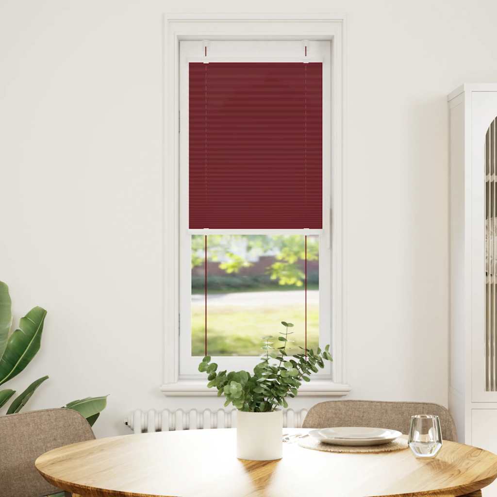 vidaXL Jaluză plisată Bordeaux Roșu 50x150 cm Lățime țesătură