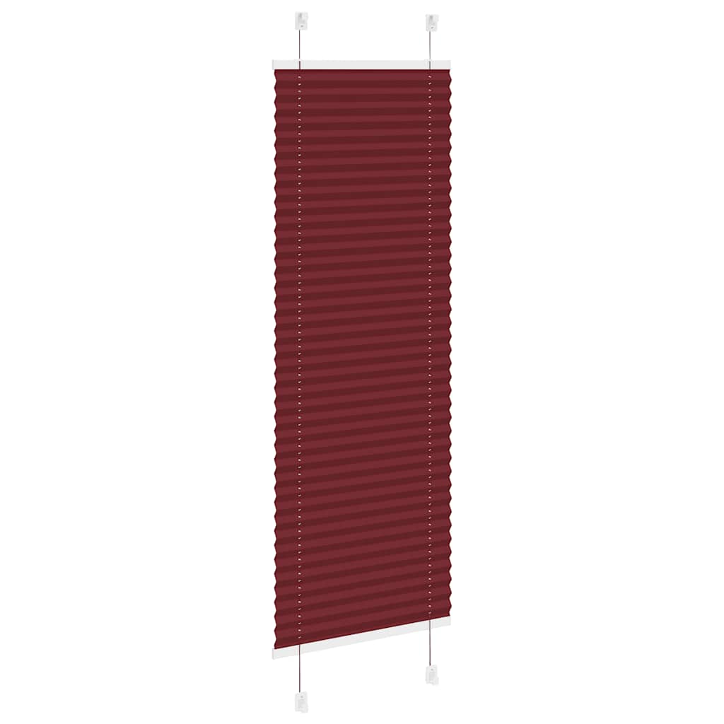 vidaXL Jaluză plisată Bordeaux Roșu 50x150 cm Lățime țesătură