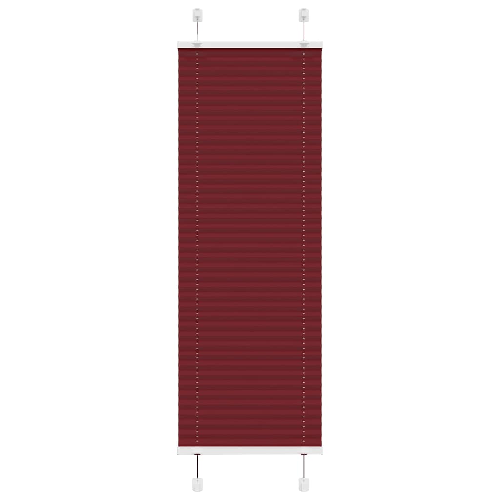 vidaXL Jaluză plisată Bordeaux Roșu 50x150 cm Lățime țesătură