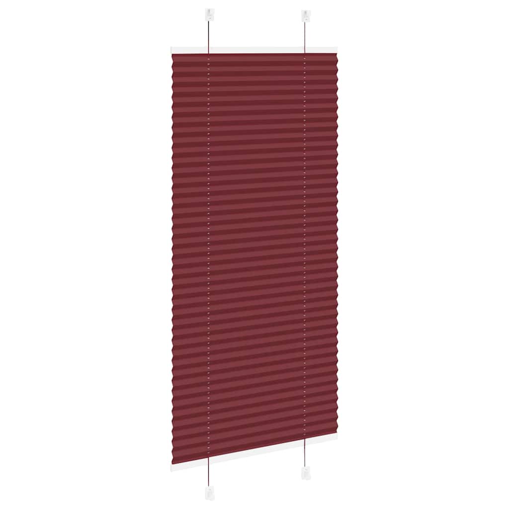vidaXL Jaluzea plisată Bordeaux Roșu 60x150 cm Lățime țesătură vidaXL Jaluzea plisată Bordeaux Roșu 60x150 cm Lățime țesătură