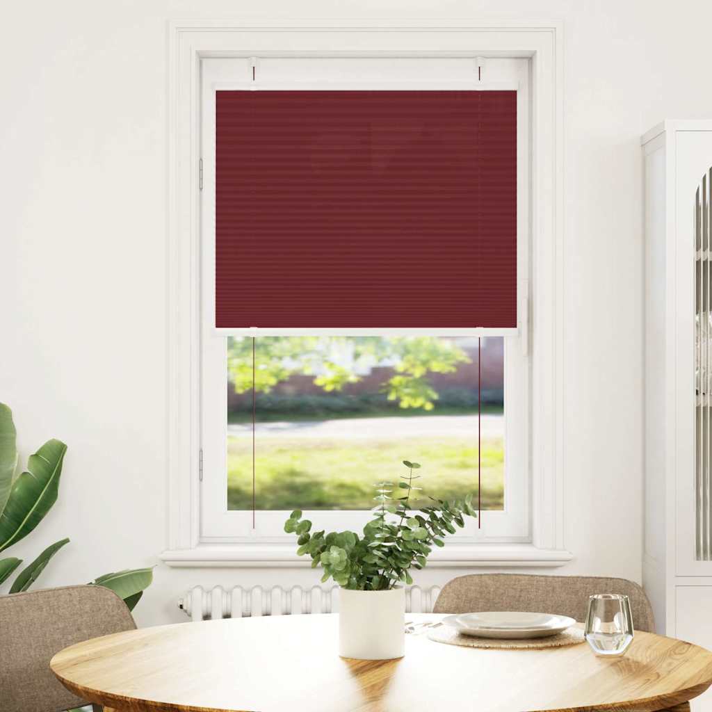 vidaXL Jaluzea plisată Bordeaux Roșu 70x150 cm Lățime țesătură 69,4 cm vidaXL Jaluzea plisată Bordeaux Roșu 70x150 cm Lățime țesătură 69,4 cm