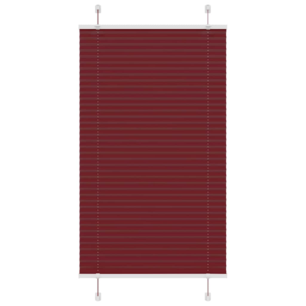 vidaXL Jaluzea plisată Bordeaux Roșu 75x150 cm Lățime țesătură 74,4 cm vidaXL Jaluzea plisată Bordeaux Roșu 75x150 cm Lățime țesătură 74,4 cm