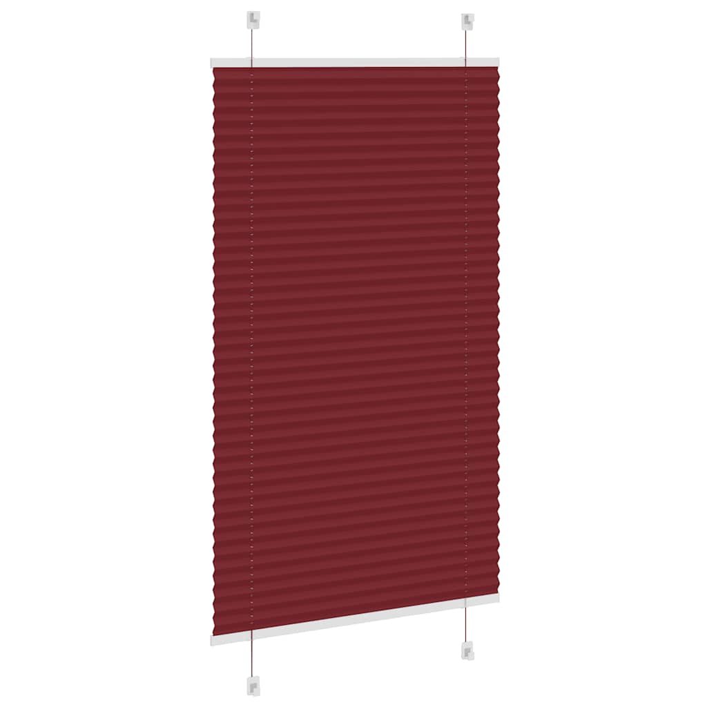 vidaXL Jaluzea plisată Bordeaux Roșu 80x150 cm Lățime țesătură 79,4 cm vidaXL Jaluzea plisată Bordeaux Roșu 80x150 cm Lățime țesătură 79,4 cm