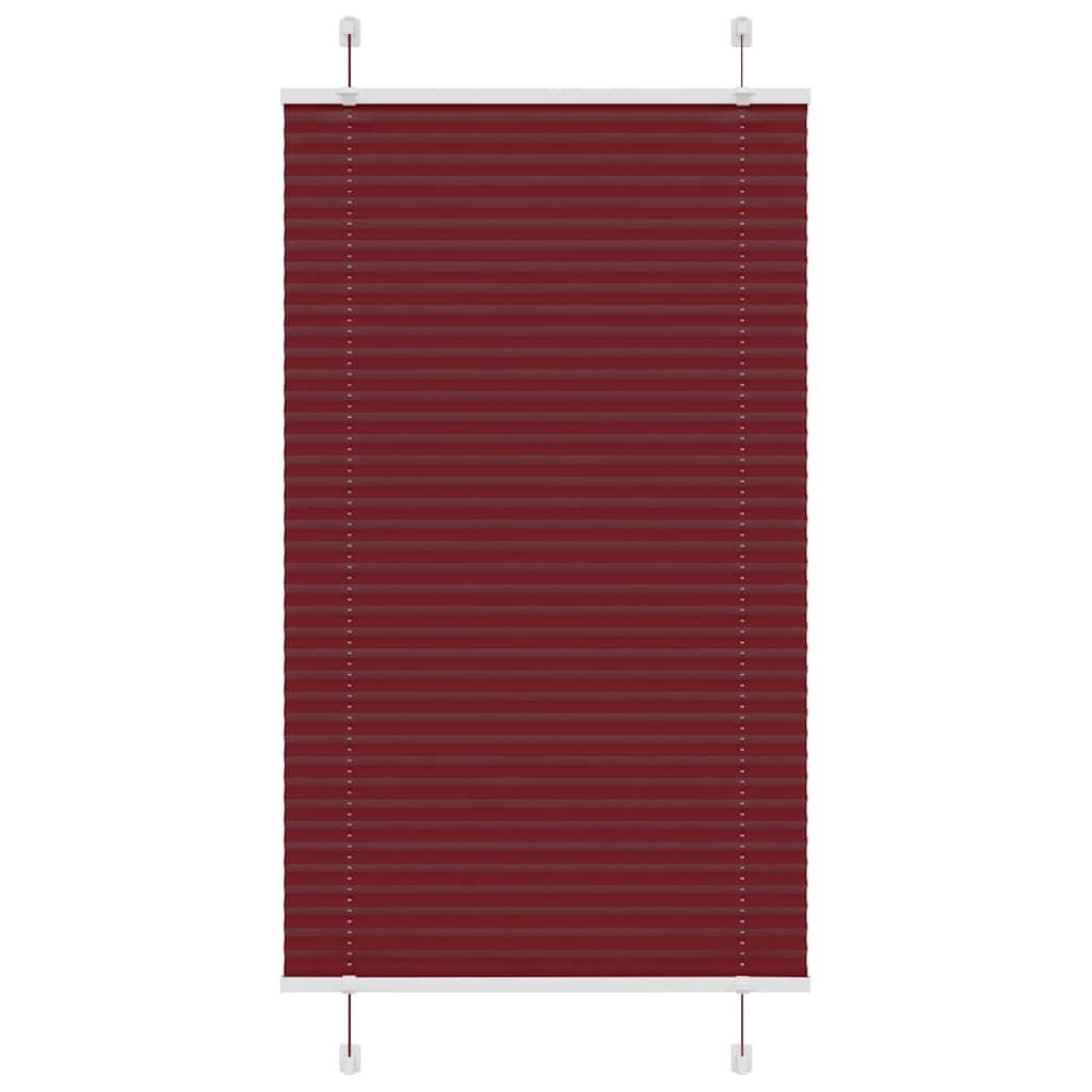 vidaXL Jaluzea plisată Bordeaux Roșu 80x150 cm Lățime țesătură 79,4 cm vidaXL Jaluzea plisată Bordeaux Roșu 80x150 cm Lățime țesătură 79,4 cm
