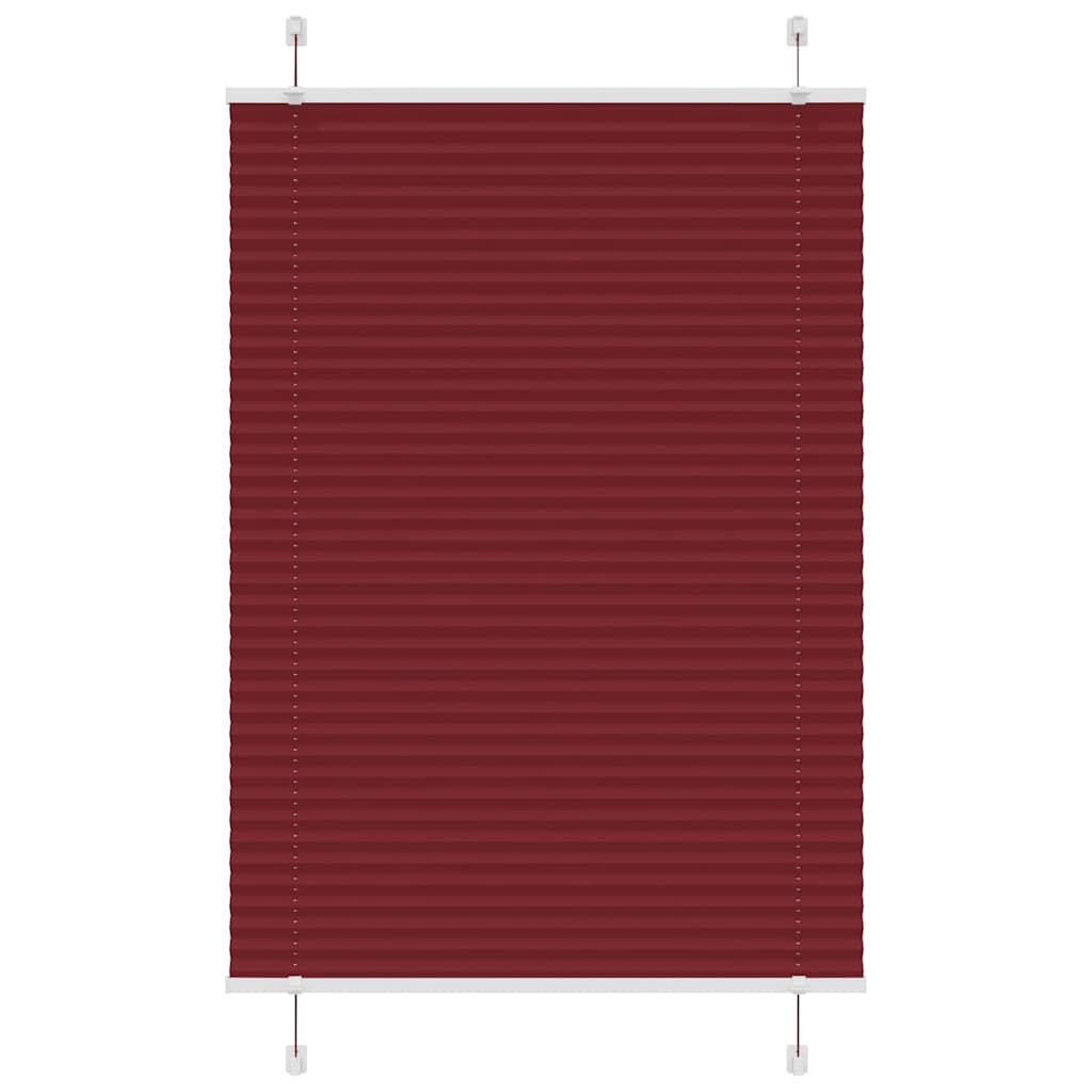 vidaXL Jaluzea plisată Bordeaux Roșu 95x150 cm Lățime țesătură 94,4 cm vidaXL Jaluzea plisată Bordeaux Roșu 95x150 cm Lățime țesătură 94,4 cm