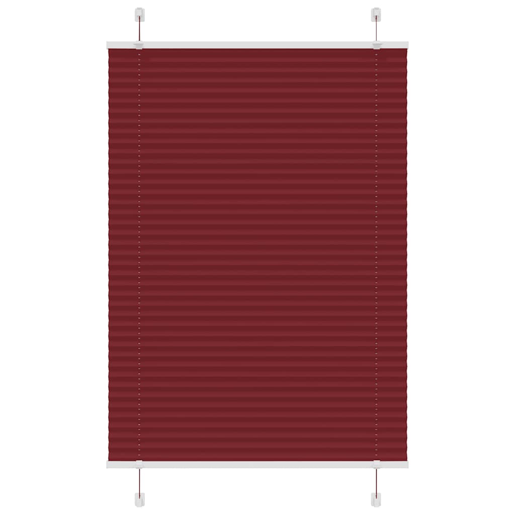 vidaXL Jaluzea plisată Bordeaux Roșu 100x150 cm Lățime țesătură 99,4 cm