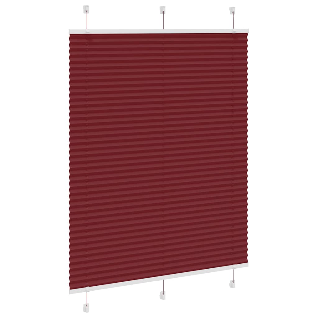 vidaXL Jaluzea plisată Bordeaux Roșu 80x150 cm Lățime țesătură 79,4 cm