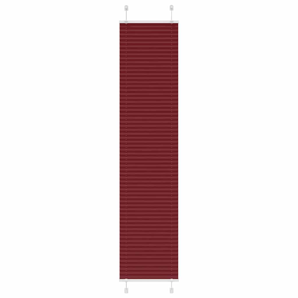 vidaXL Jaluzea plisată Bordeaux Roșu 40x200 cm Lățime țesătură 39,4 cm