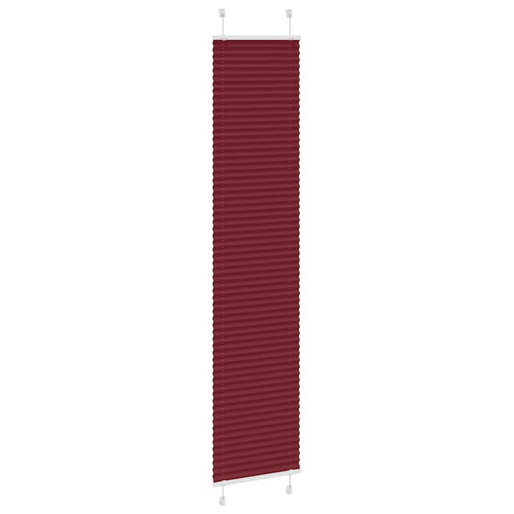 vidaXL Jaluză plisată Bordeaux Roșu 50x200 cm Lățime țesătură 49,4 cm