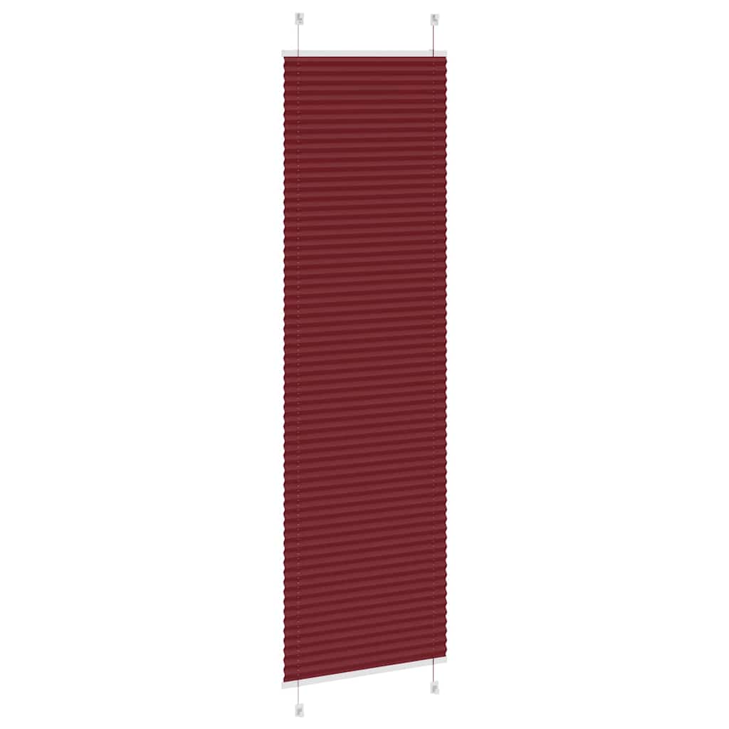 vidaXL Jaluză plisată Bordeaux Roșu 60x200 cm Lățime țesătură 59,4 cm