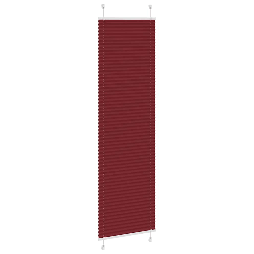 vidaXL Jaluză plisată Bordeaux Roșu 65x200 cm Lățime material 64,4 cm vidaXL Jaluză plisată Bordeaux Roșu 65x200 cm Lățime material 64,4 cm