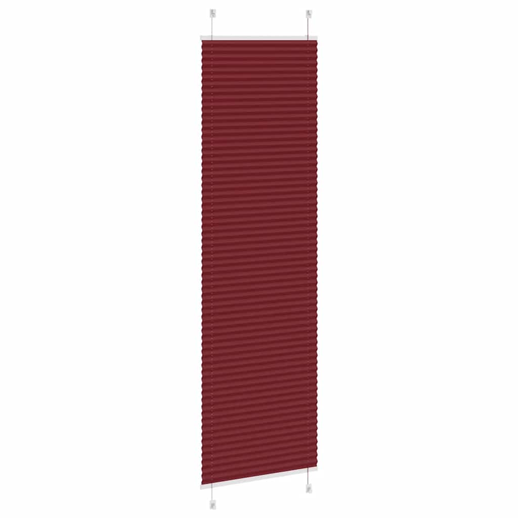vidaXL Jaluză plisată Bordeaux Roșu 65x200 cm Lățime material 64,4 cm vidaXL Jaluză plisată Bordeaux Roșu 65x200 cm Lățime material 64,4 cm