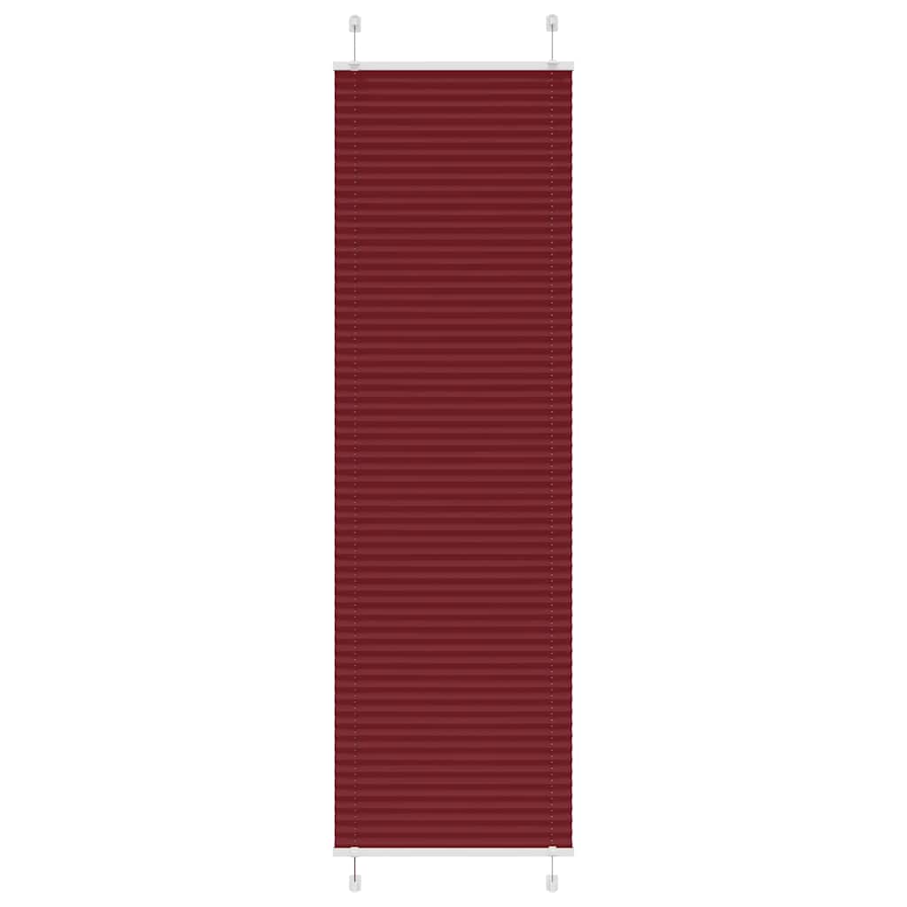 vidaXL Jaluză plisată Bordeaux Roșu 65x200 cm Lățime material 64,4 cm vidaXL Jaluză plisată Bordeaux Roșu 65x200 cm Lățime material 64,4 cm