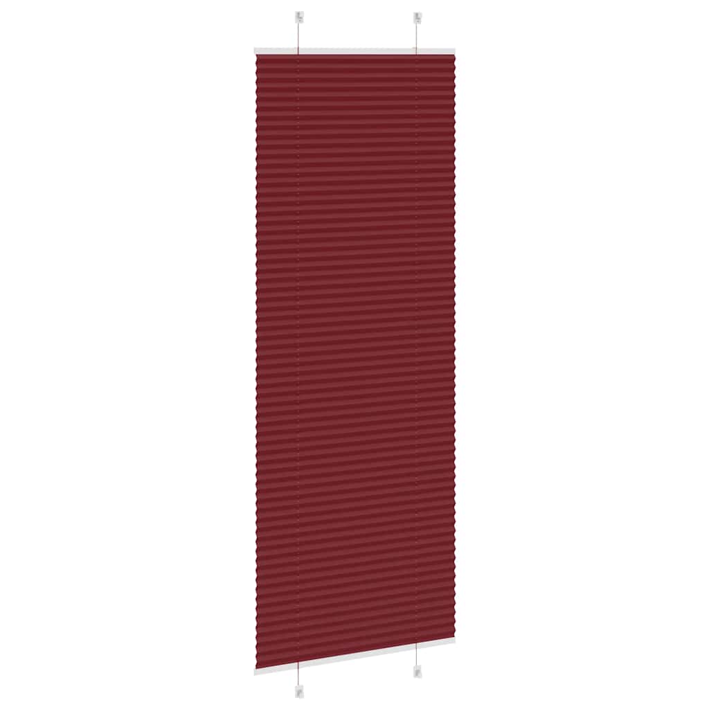 vidaXL Jaluzea plisată Bordeaux Roșu 70x200 cm Lățime țesătură 69,4 cm vidaXL Jaluzea plisată Bordeaux Roșu 70x200 cm Lățime țesătură 69,4 cm