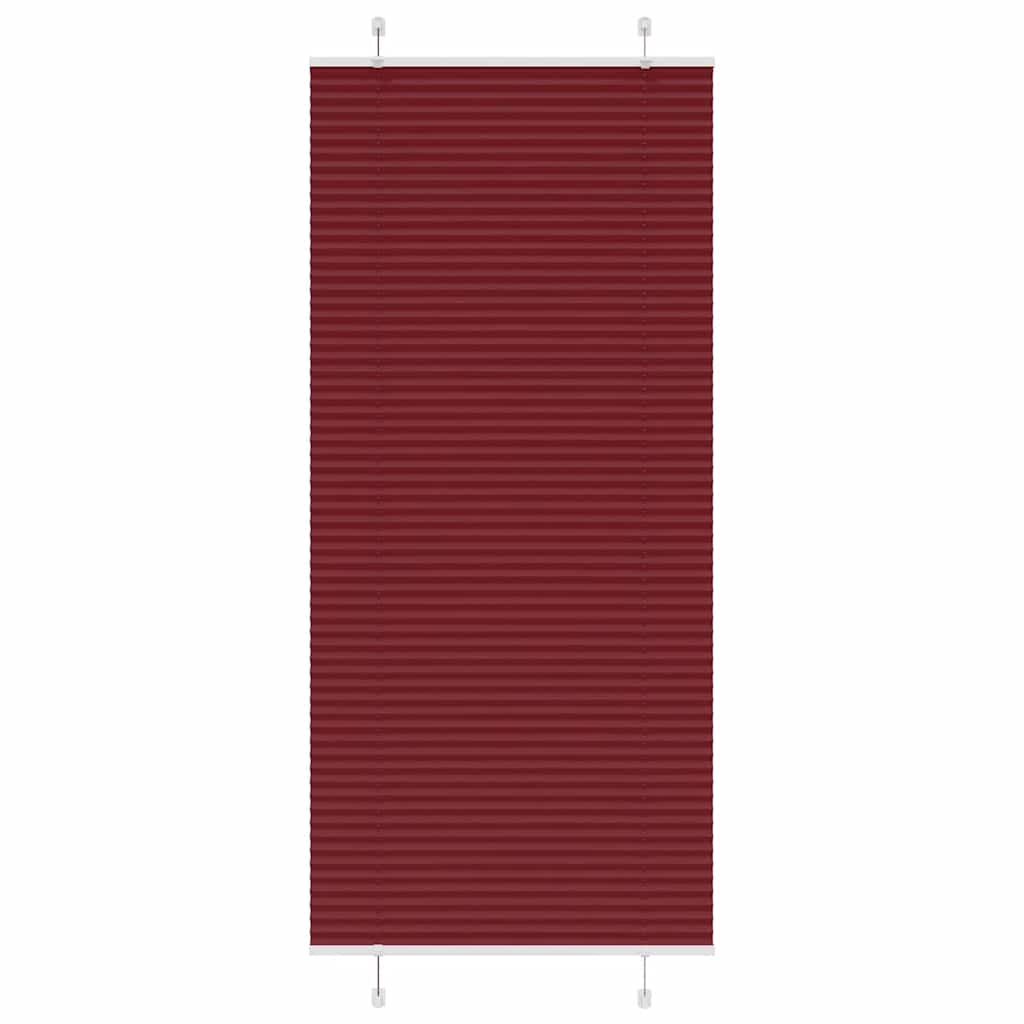 vidaXL Jaluzea plisată Bordeaux Roșu 85x200 cm Lățime țesătură 84,4 cm vidaXL Jaluzea plisată Bordeaux Roșu 85x200 cm Lățime țesătură 84,4 cm