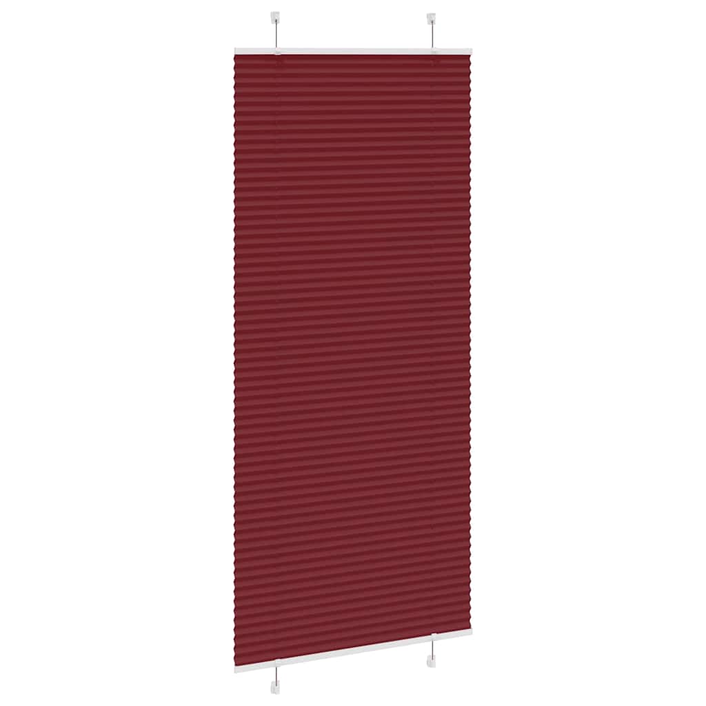 vidaXL Jaluzea plisată Bordeaux Roșu 90x200 cm Lățime țesătură 89,4 cm vidaXL Jaluzea plisată Bordeaux Roșu 90x200 cm Lățime țesătură 89,4 cm