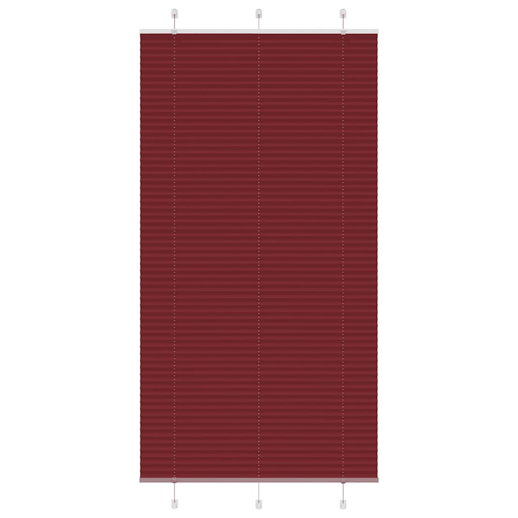 vidaXL Jaluzea plisată Bordeaux Roșu 105x200 cm Lățime țesătură 104,4cm
