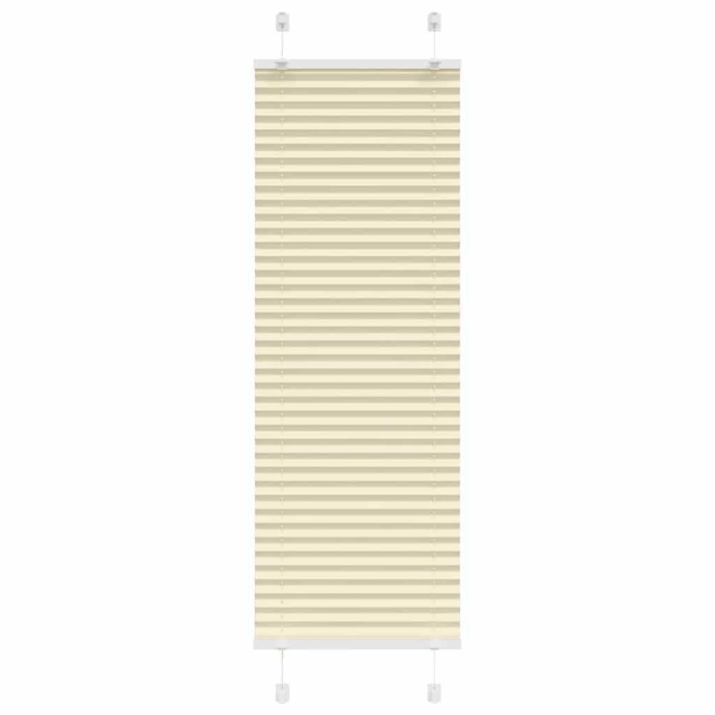 vidaXL Jaluzea plisată Crem 40x150 cm Lățime țesătură 39,4 cm