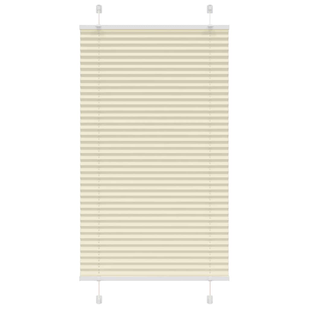 vidaXL Jaluzea plisată Crem 70x150 cm Lățime țesătură 69,4 cm