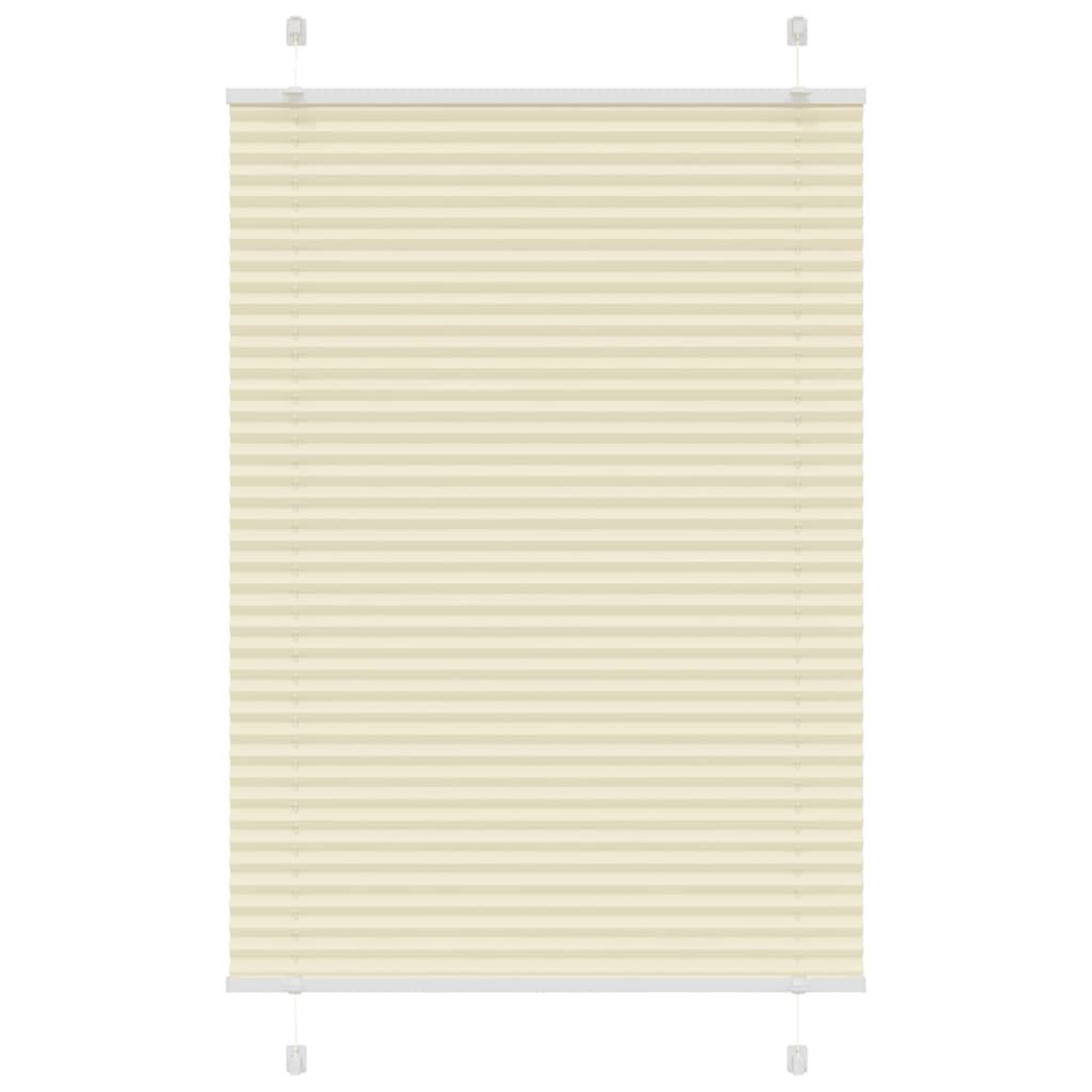 vidaXL Jaluzea plisată Crem 95x150 cm Lățime țesătură 94,4cm