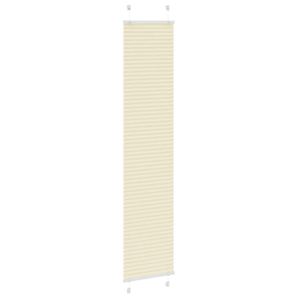 vidaXL Jaluză plisată Crem 40x200 cm Lățime țesătură 39,4 cm vidaXL Jaluză plisată Crem 40x200 cm Lățime țesătură 39,4 cm