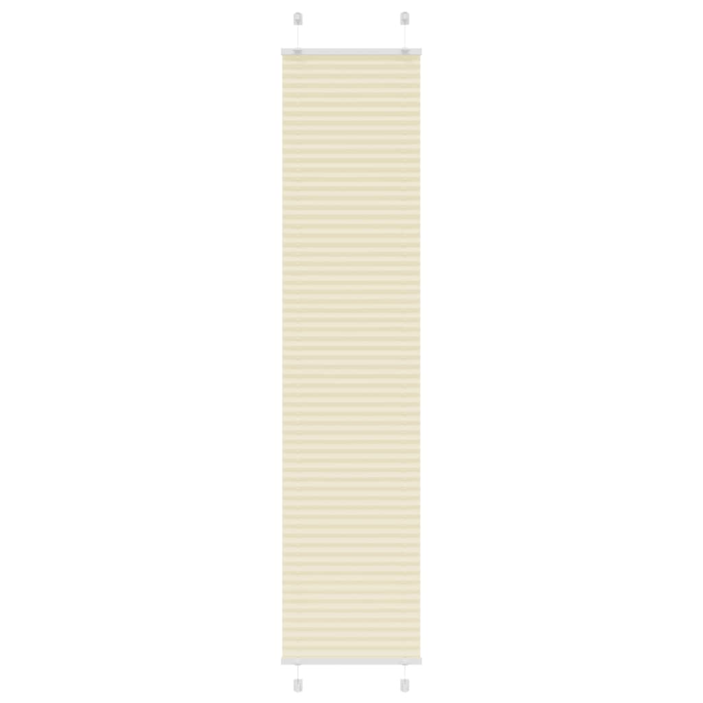 vidaXL Jaluză plisată Crem 40x200 cm Lățime țesătură 39,4 cm vidaXL Jaluză plisată Crem 40x200 cm Lățime țesătură 39,4 cm