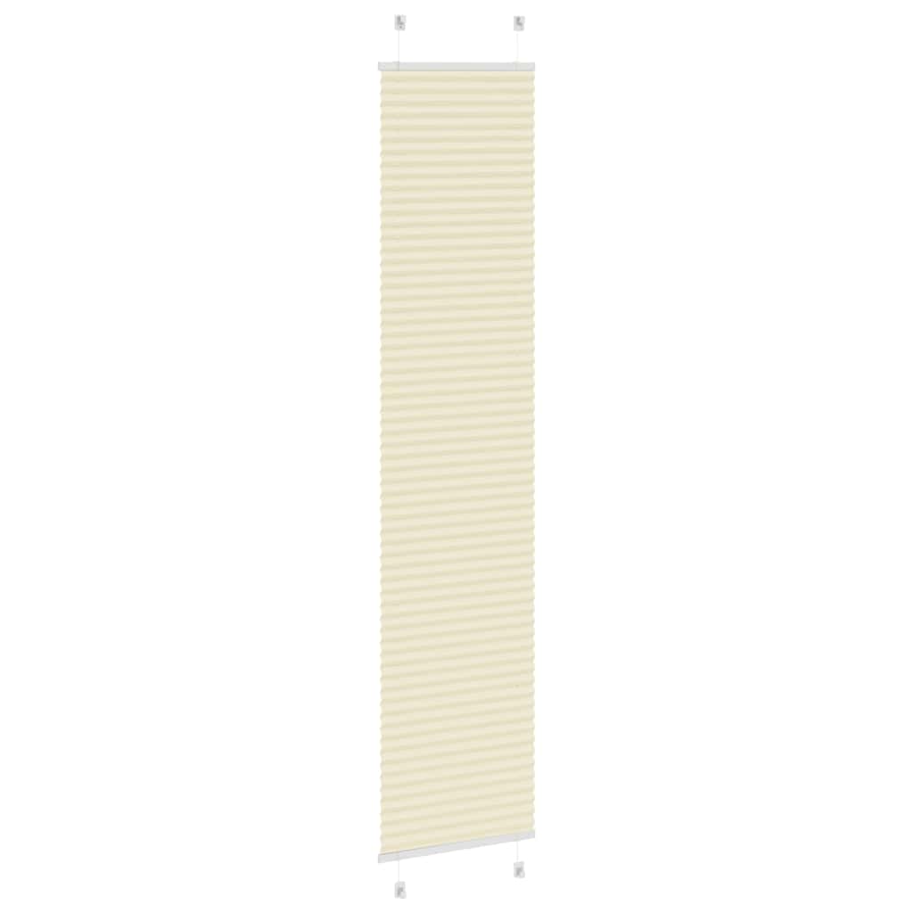 vidaXL Jaluză plisată Crem 45x200 cm Lățime țesătură 44,4 cm vidaXL Jaluză plisată Crem 45x200 cm Lățime țesătură 44,4 cm