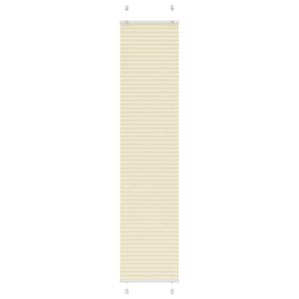 vidaXL Jaluză plisată Crem 50x200 cm Lățime țesătură 49,4 cm vidaXL Jaluză plisată Crem 50x200 cm Lățime țesătură 49,4 cm
