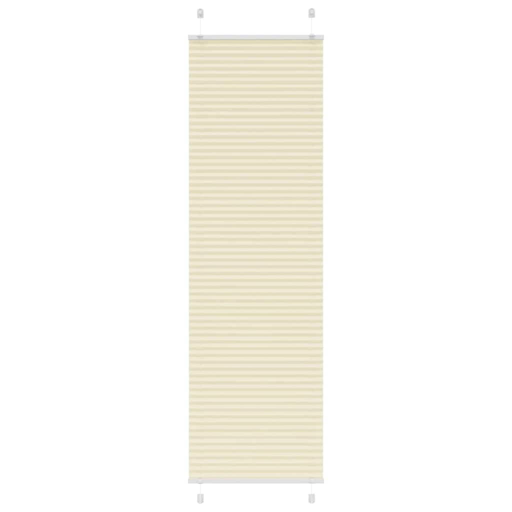 vidaXL Jaluză plisată Crem 55x200 cm Lățime țesătură 54,4 cm vidaXL Jaluză plisată Crem 55x200 cm Lățime țesătură 54,4 cm