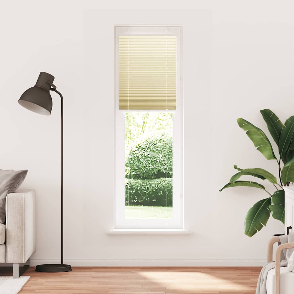 vidaXL Jaluză plisată Crem 60x200 cm Lățime țesătură 59,4 cm vidaXL Jaluză plisată Crem 60x200 cm Lățime țesătură 59,4 cm