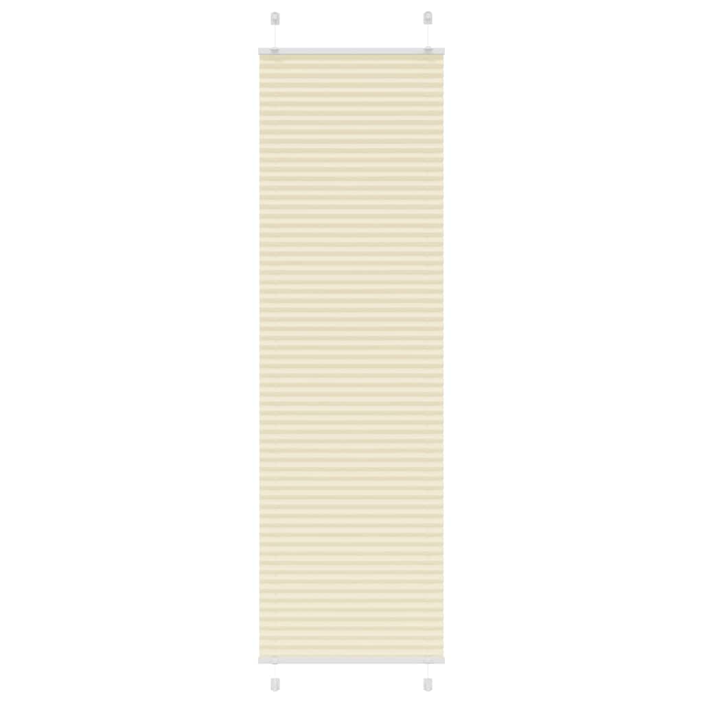 vidaXL Jaluză plisată Crem 60x200 cm Lățime țesătură 59,4 cm vidaXL Jaluză plisată Crem 60x200 cm Lățime țesătură 59,4 cm