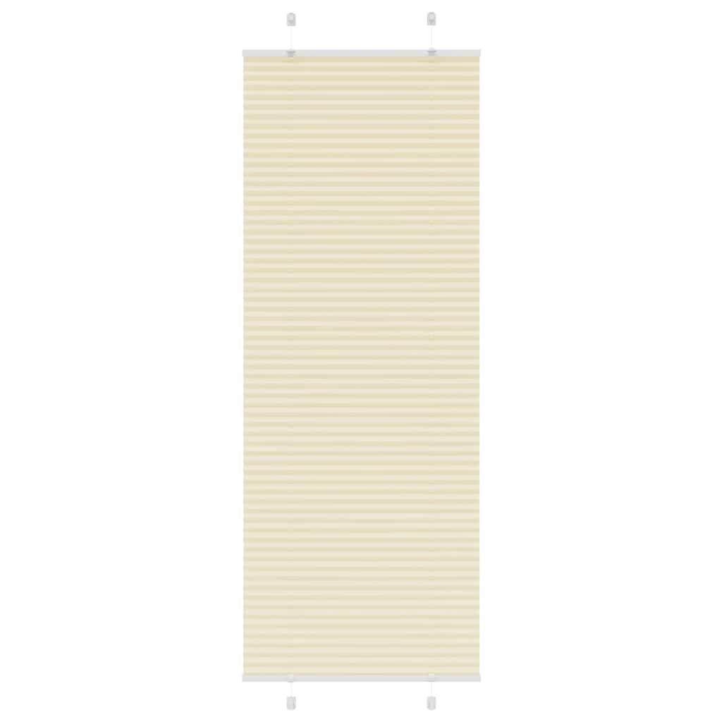 vidaXL Jaluză plisată Crem 80x200cm Lățime țesătură 79,4 cm vidaXL Jaluză plisată Crem 80x200cm Lățime țesătură 79,4 cm