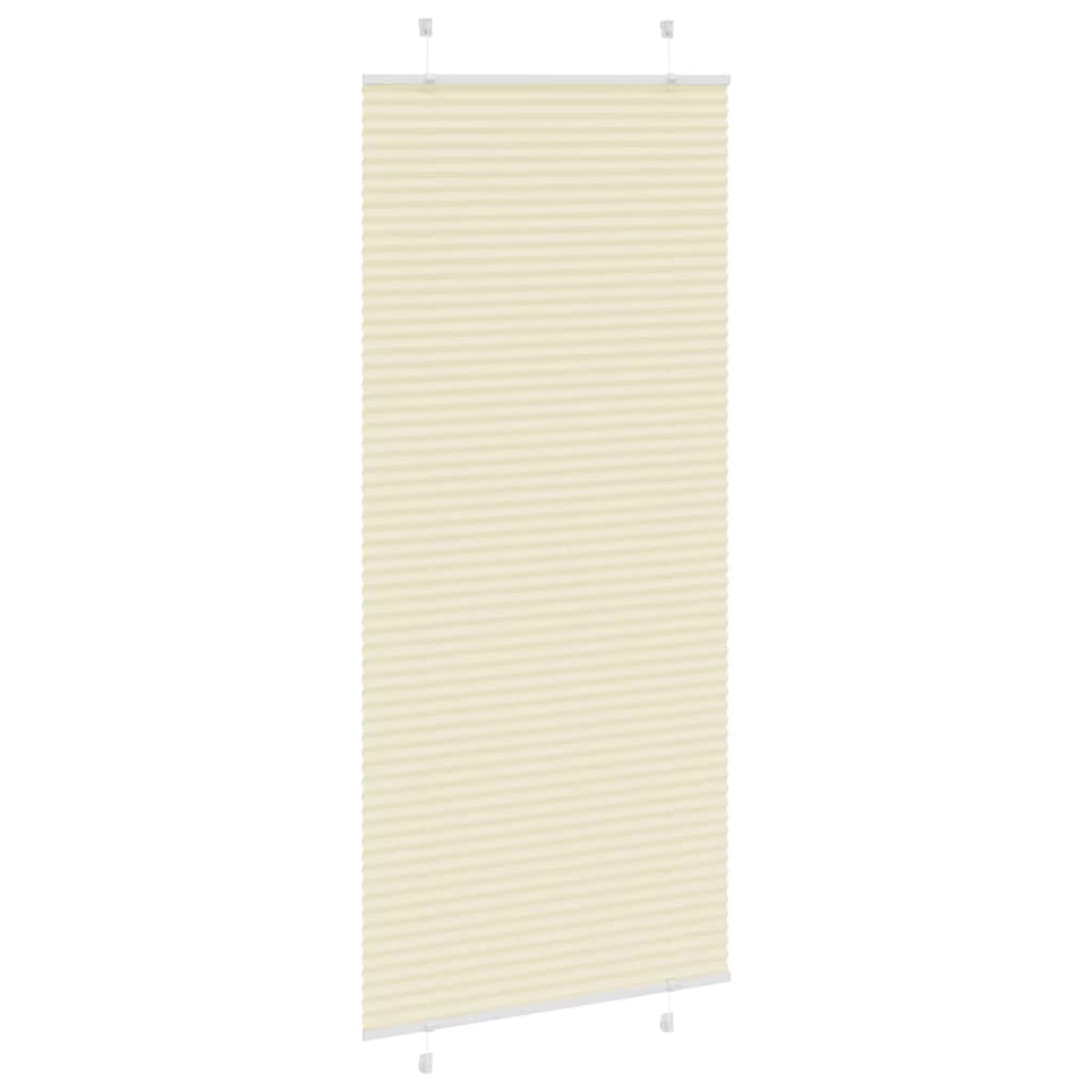 vidaXL Jaluză plisată Crem 100x200cm Lățime țesătură 99,4cm vidaXL Jaluză plisată Crem 100x200cm Lățime țesătură 99,4cm
