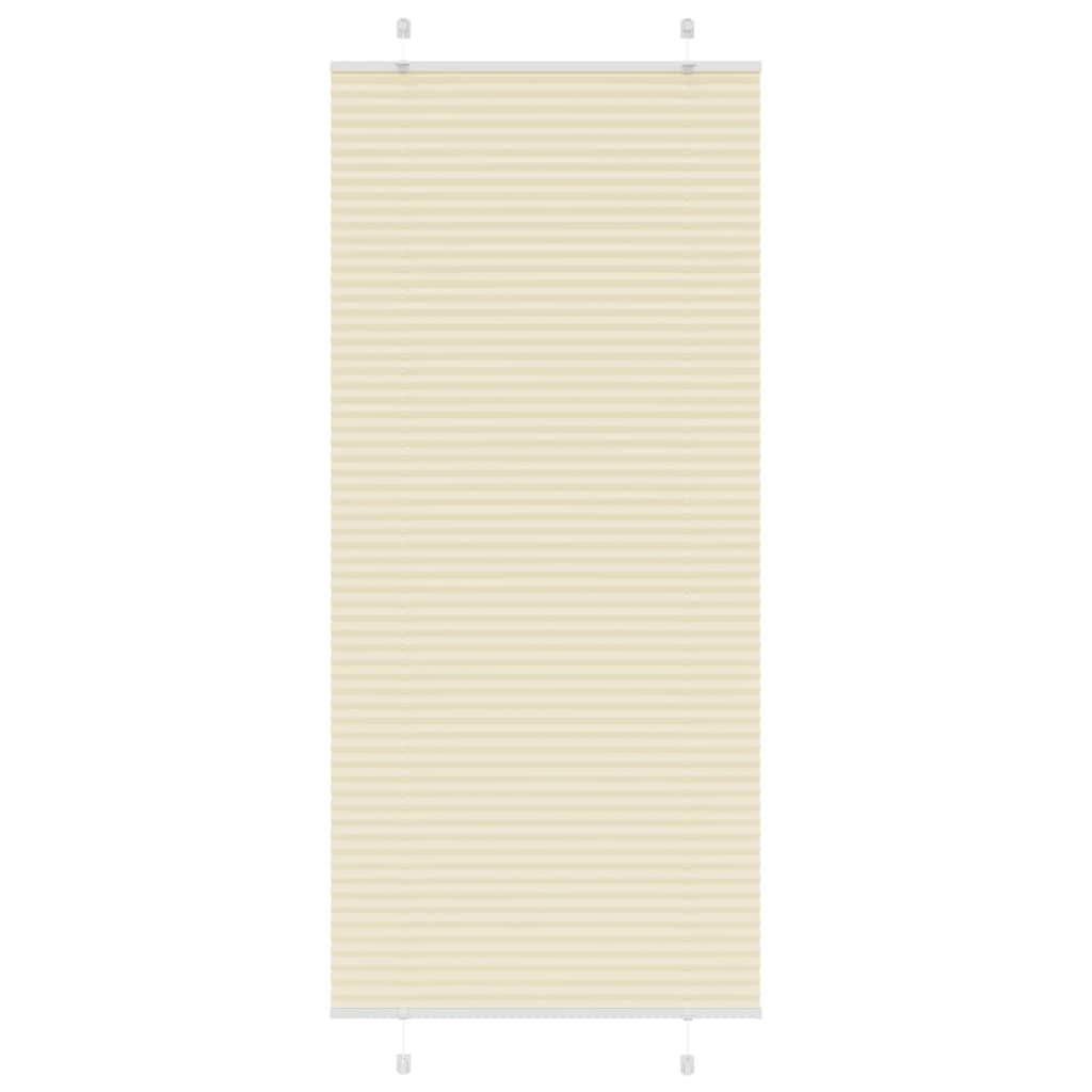 vidaXL Jaluză plisată Crem 100x200cm Lățime țesătură 99,4cm vidaXL Jaluză plisată Crem 100x200cm Lățime țesătură 99,4cm