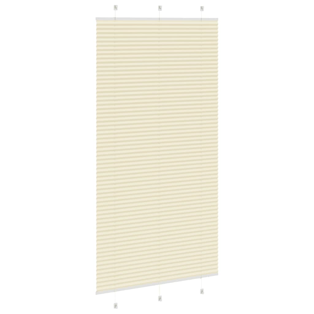 vidaXL Jaluză plisată Crem 110x200 cm Lățime țesătură 109,4 cm vidaXL Jaluză plisată Crem 110x200 cm Lățime țesătură 109,4 cm