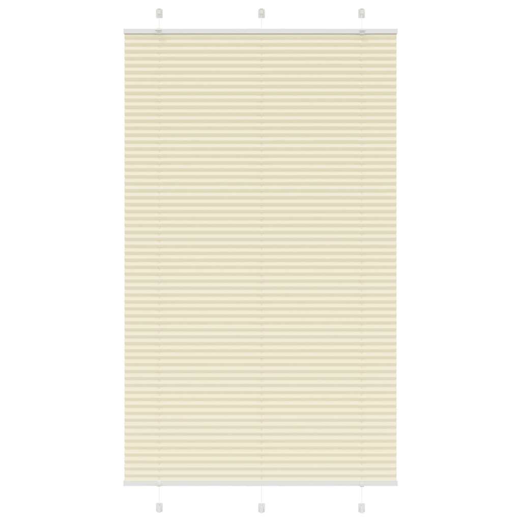 vidaXL Jaluză plisată Crem 110x200 cm Lățime țesătură 109,4 cm vidaXL Jaluză plisată Crem 110x200 cm Lățime țesătură 109,4 cm