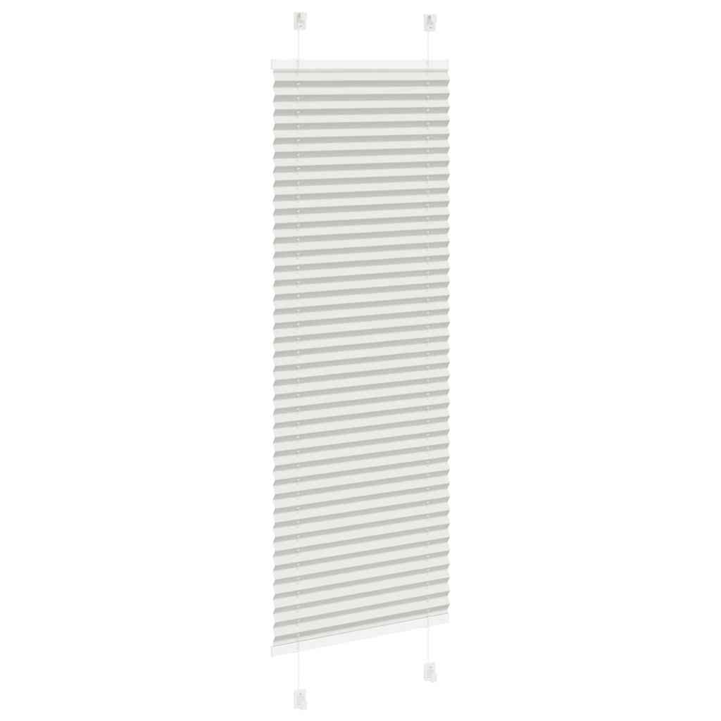 vidaXL Jaluzea plisată gri deschis 45x100 cm Lățime țesătură 44,4 cm