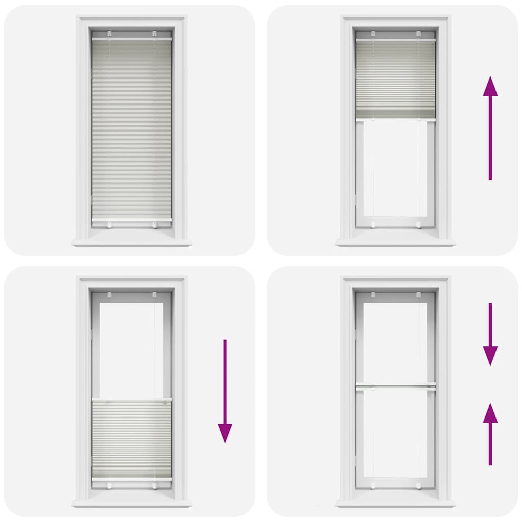 vidaXL Jaluzea plisată gri deschis 60x100 cm Lățime țesătură 59,4 cm