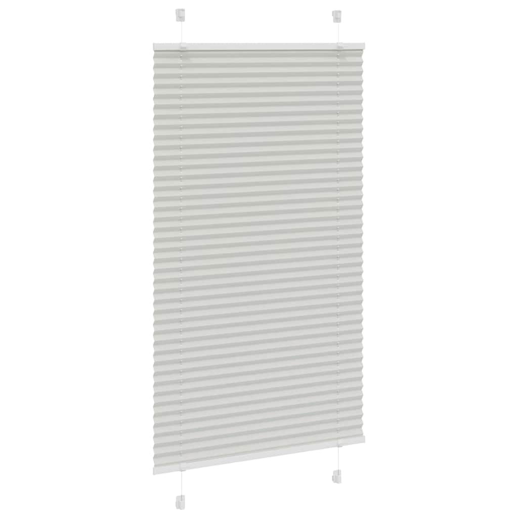 vidaXL Jaluzea plisată gri deschis 70x100 cm Lățime țesătură 69,4 cm