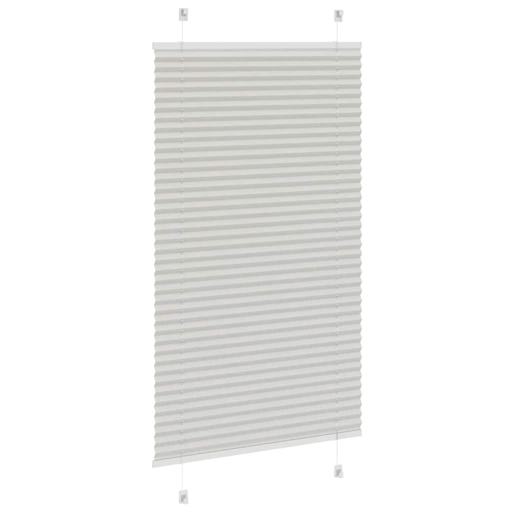 vidaXL Jaluzea plisată gri deschis 70x100 cm Lățime țesătură 69,4 cm