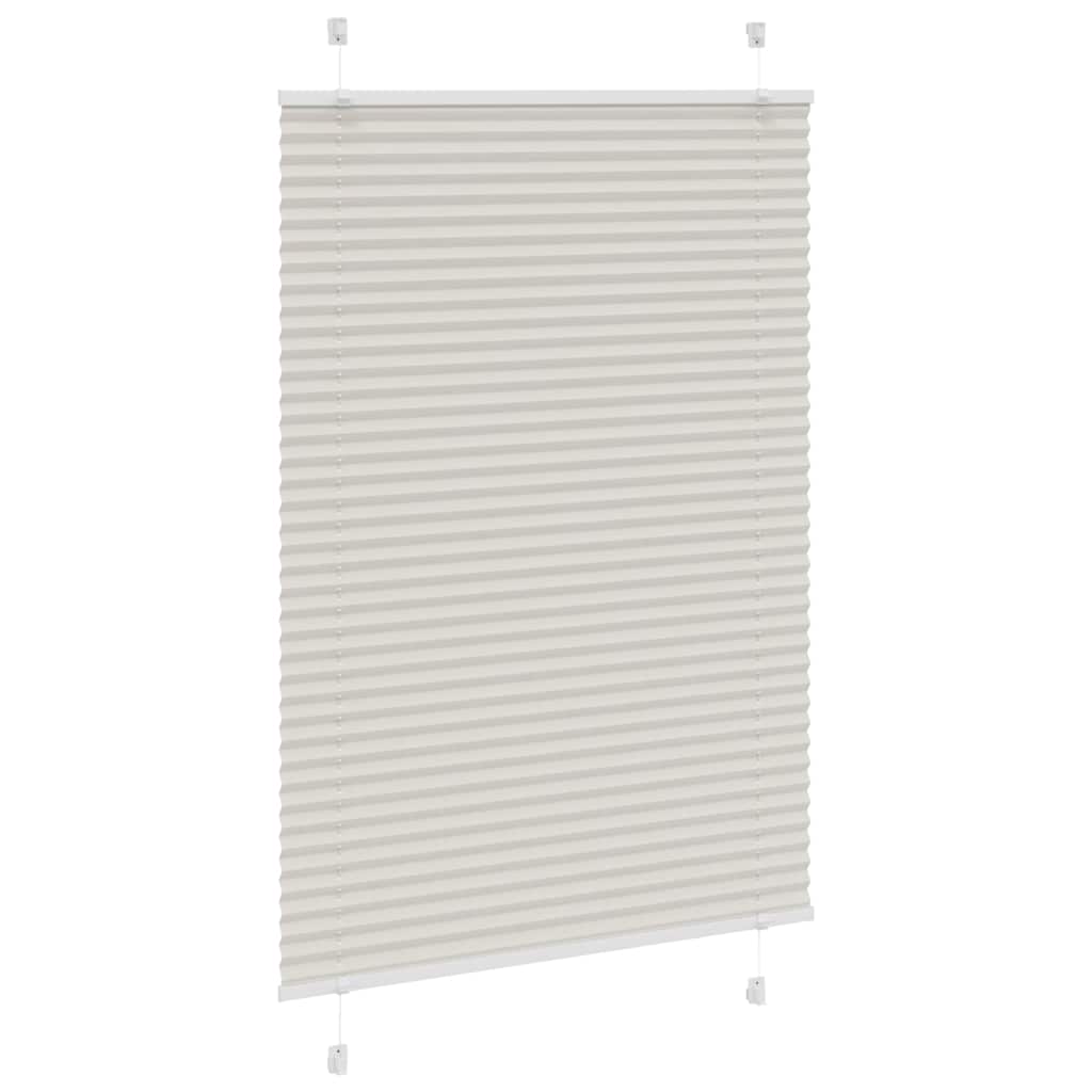vidaXL Jaluzea plisată gri deschis 90x100cm Lățime țesătură 89,4 cm