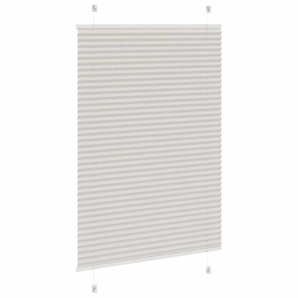 vidaXL Jaluzea plisată gri deschis 90x100cm Lățime țesătură 89,4 cm
