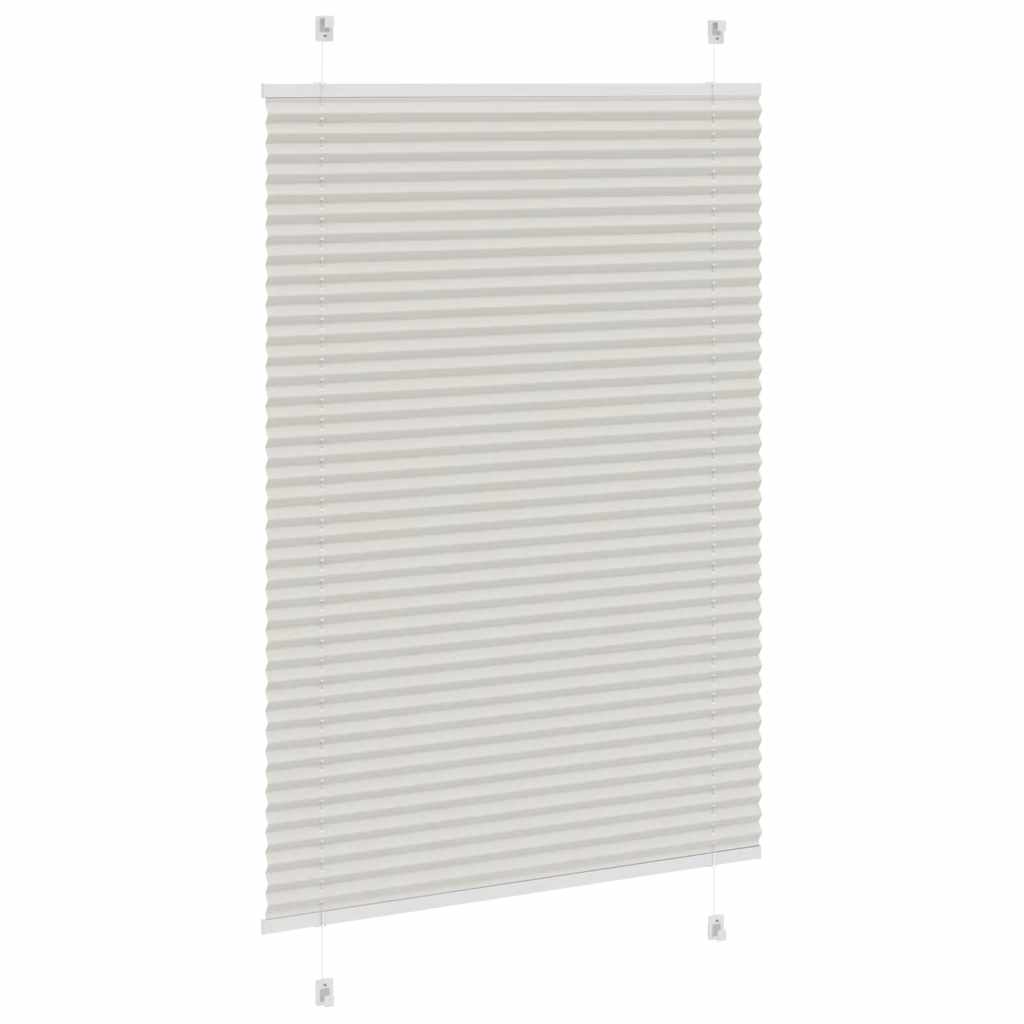 vidaXL Jaluzea plisată gri deschis 95x100 cm Lățime țesătură 94,4cm