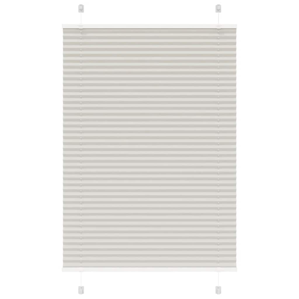 vidaXL Jaluzea plisată gri deschis 95x100 cm Lățime țesătură 94,4cm
