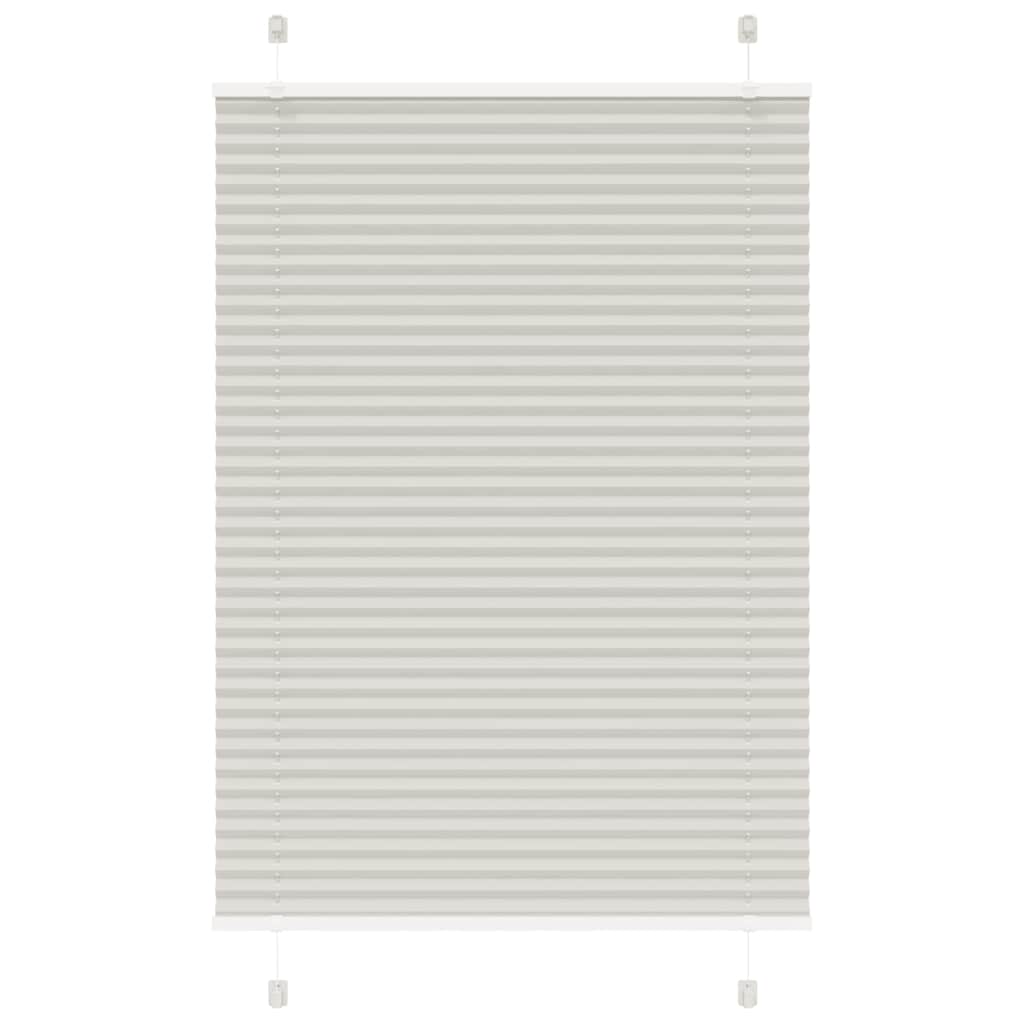 vidaXL Jaluzea plisată gri deschis 100x100cm Lățime țesătură 99,4cm