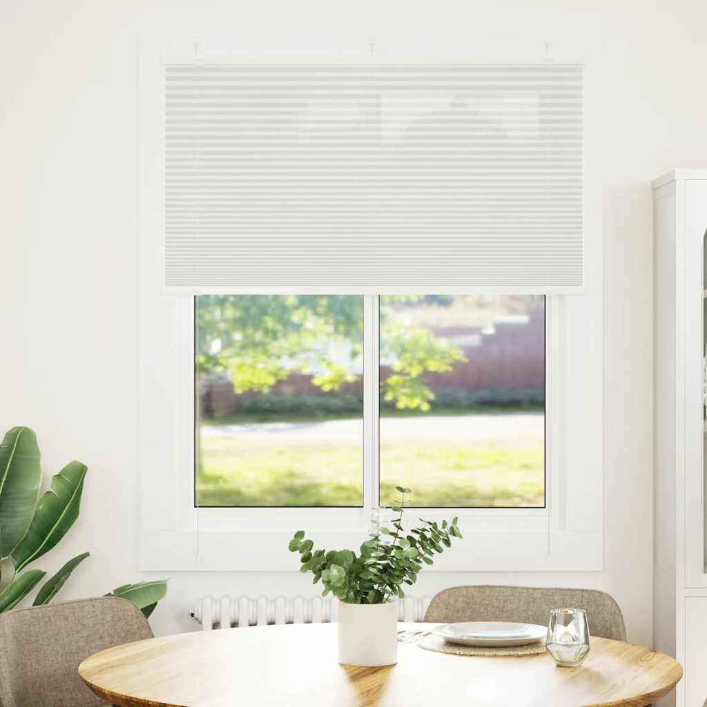 vidaXL Jaluzea plisată gri deschis 105x100 cm Lățime țesătură 104,4 cm