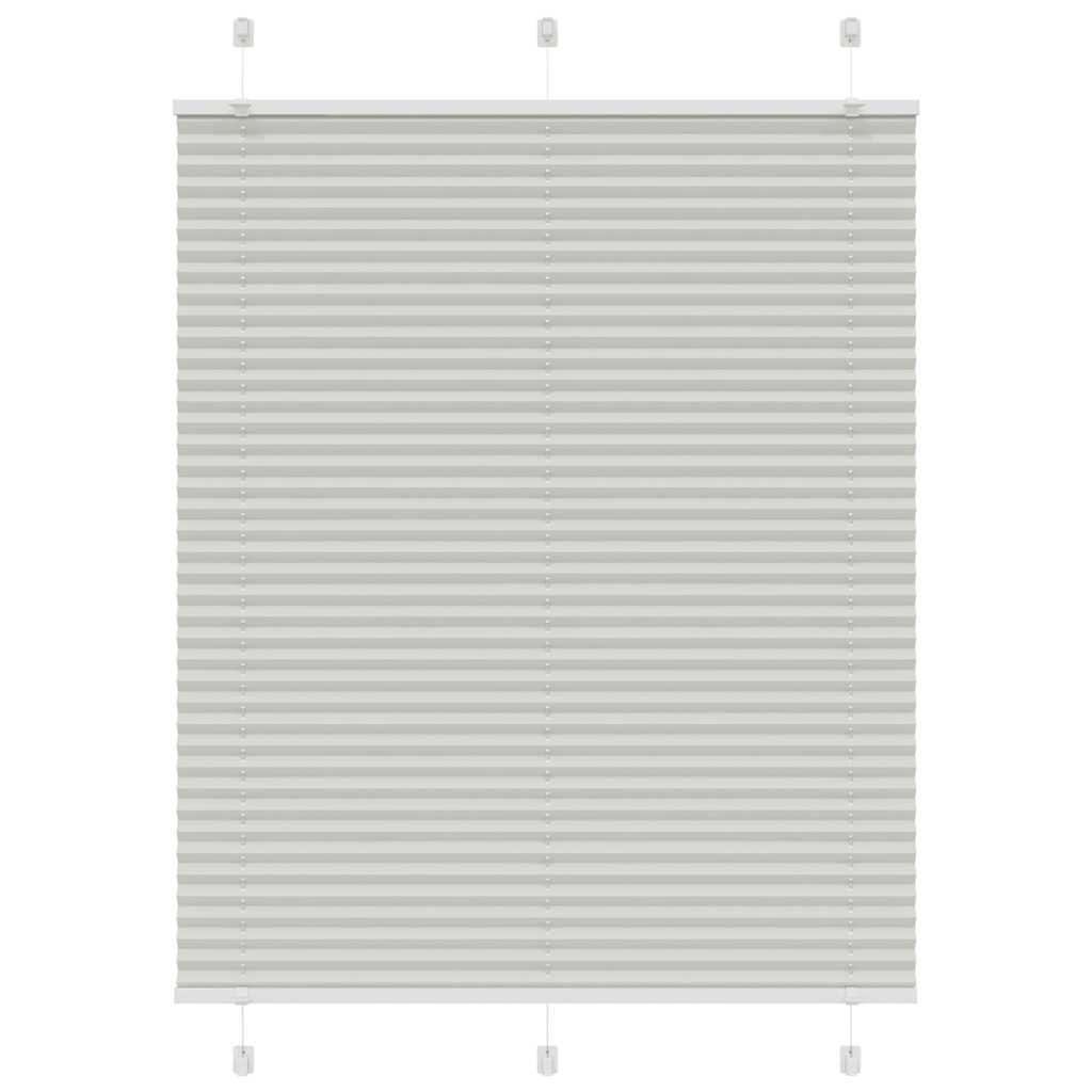 vidaXL Jaluzea plisată gri deschis 105x100 cm Lățime țesătură 104,4 cm