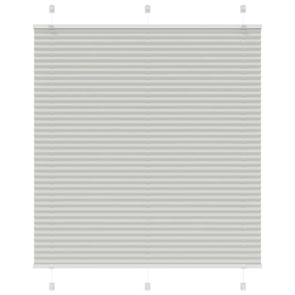 vidaXL Jaluzea plisată gri deschis 115x100 cm Lățime țesătură 114,4 cm