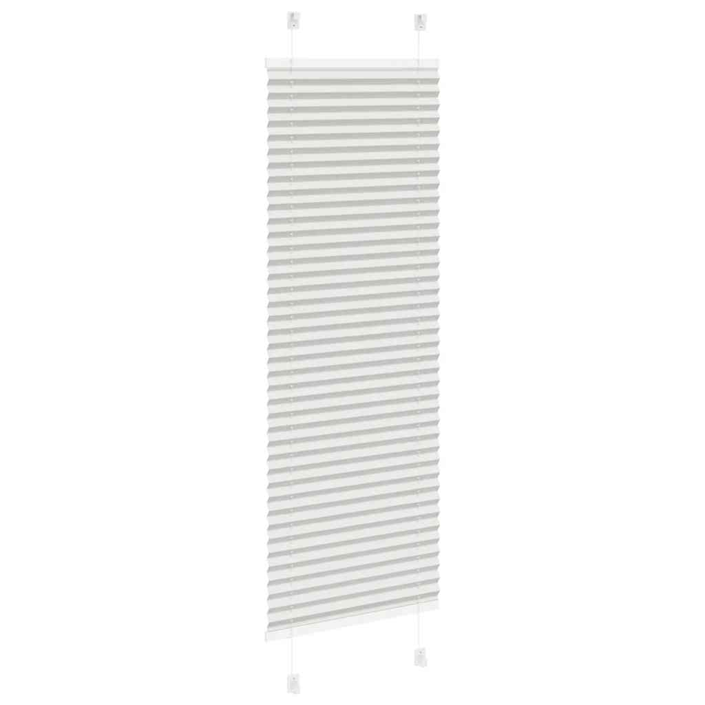 vidaXL Jaluzea plisată gri deschis 45x150 cm Lățime țesătură 44,4 cm